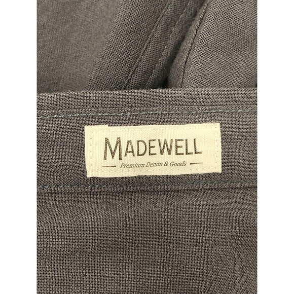 Madewell Shirt Men's M Gray Long Sleeve Button Up Perfect Fit Casual Cotton - Picture 5 of 7